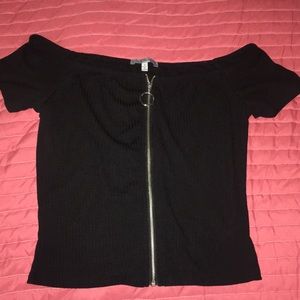 black charlotte russe shirt